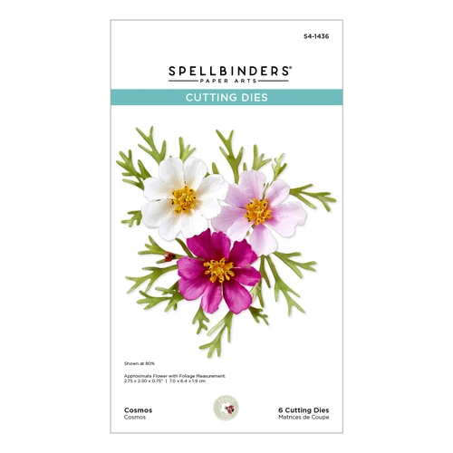 Spellbinders Cosmos Etched Dies from the Summer Solstice Garden Collection by Susan Tierney-Cockburn