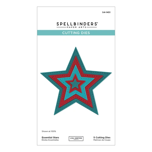 Spellbinders Essential Stars Etched Dies from the All About Christmas Collection by Lisa Horton