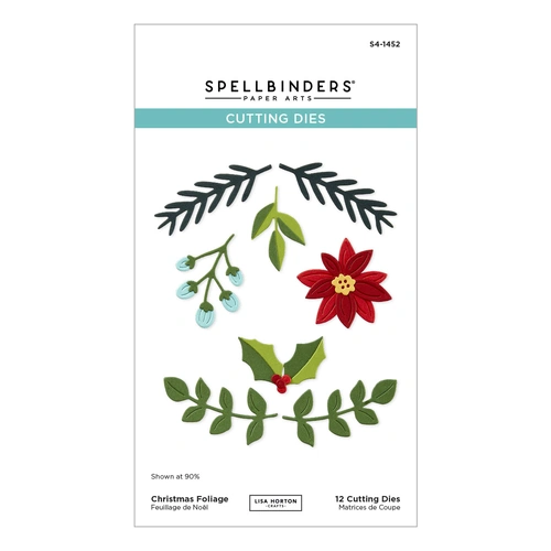 Spellbinders Christmas Foliage Etched Dies from the All About Christmas Collection by Lisa Horton