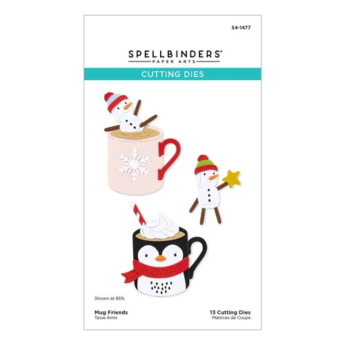 Spellbinders Mug Friends Etched Dies from the Mugs & Kisses Collection