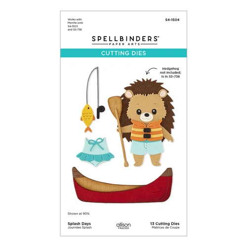 Spellbinders Splash Days Etched Dies from the Summer Camp Collection by Allison Frazier