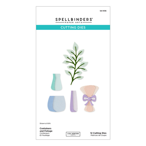 Spellbinders Containers and Foliage Etched Dies from the Summertime Collection by Lisa Horton
