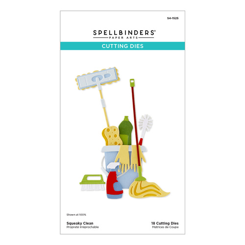 Spellbinders Squeaky Clean Etched Dies from the Shiny New Day Collection