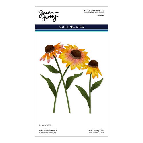 Spellbinders Wild Coneflowers Etched Dies from the Cascading Coneflowers Collection by Simon Hurley