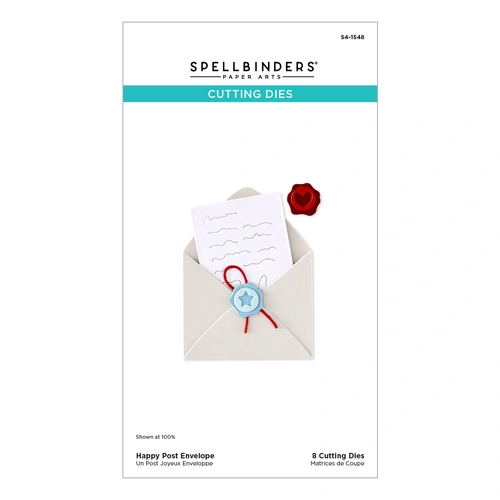 Spellbinders Happy Post Envelope Etched Dies from the Dear Santa Collection