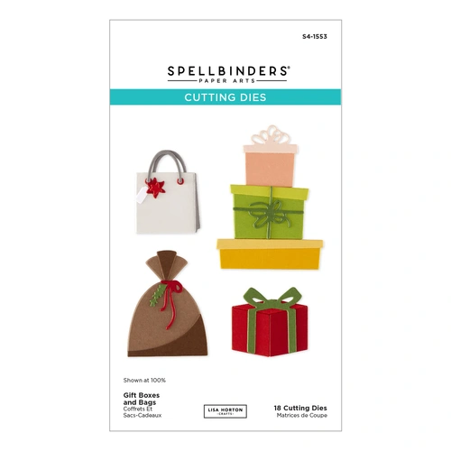 Spellbinders Gift Boxes and Bags Etched Dies from the Snowflake Kisses Collection by Lisa Horton