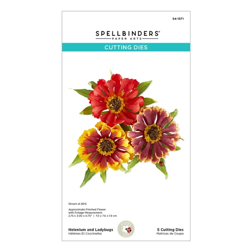 Spellbinders Helenium and Ladybugs Etched Dies from the Cottage Garden Collection by Susan Tierney-Cockburn