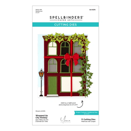 Spellbinders Wrapped Up City Holiday Etched Dies  from the Christmas City Holiday Collection by Yana Smakula