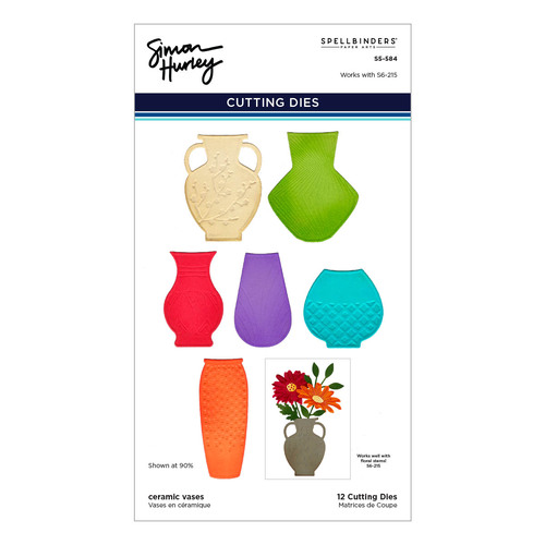 Simon Hurley Ceramic Vases Etched Dies