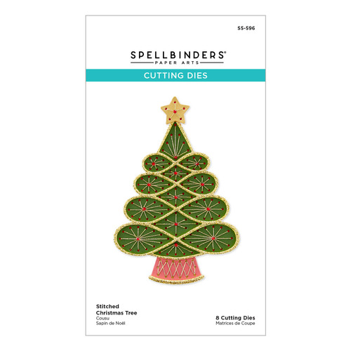 Spellbinders Stitched Christmas Tree Etched Dies