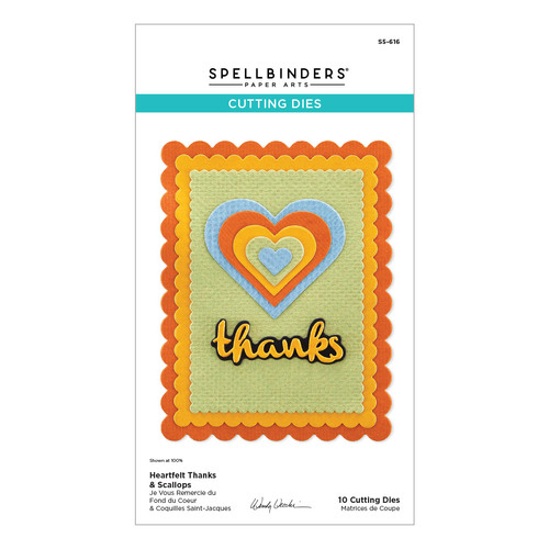 Wendy Vecchi Heartfelt Thanks & Scallops Etched Dies