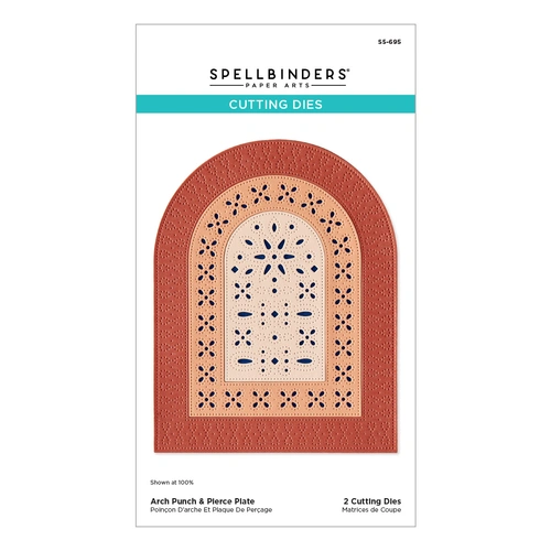 Spellbinders Arch Punch & Pierce Plate Etched Dies from the Regal Reflections Collection