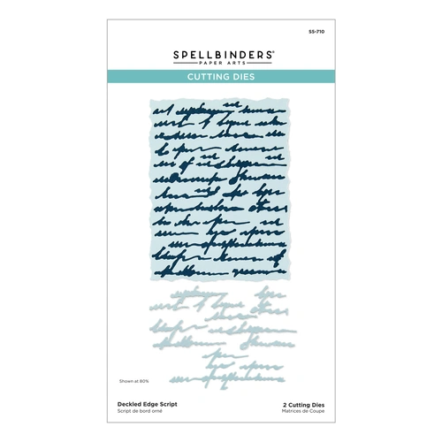 Spellbinders Deckled Edge Script Etched Dies from the Beautifully Imperfect Collection