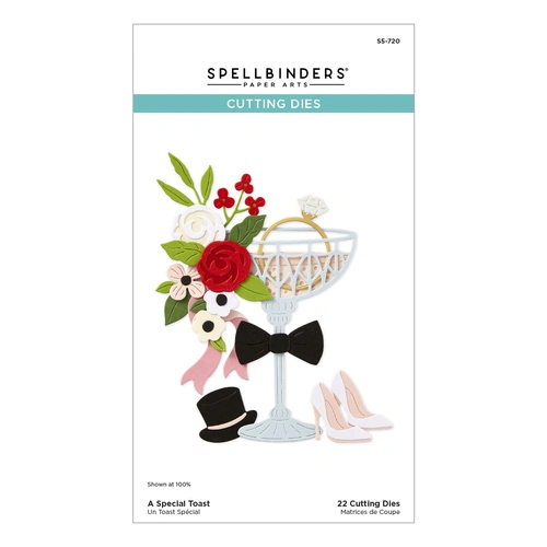 Spellbinders A Special Toast Etched Dies from the Happier Hour Collection