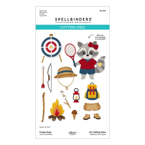 Spellbinders Camp Days Etched Dies from the Summer Camp Collection by Allison Frazier