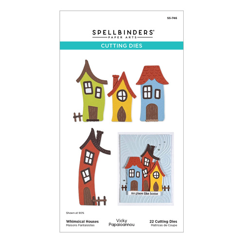 Spellbinders Whimsical Houses Etched Dies from the Whimsical Village Collection by Vicky Papaioannou