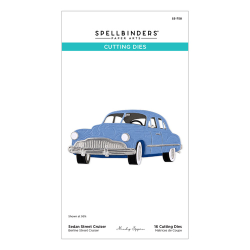 Spellbinders Sedan Street Cruiser Etched Dies from the Classic Road Legends 2.0 Collection by Mindy Eggen