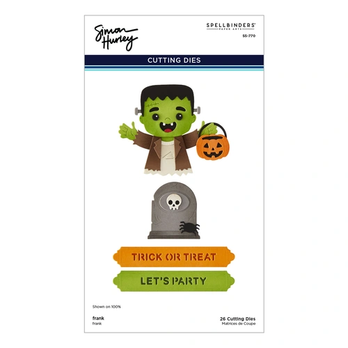 Spellbinders Frank Etched Dies from the Halloween Hugs Collection by Simon Hurley