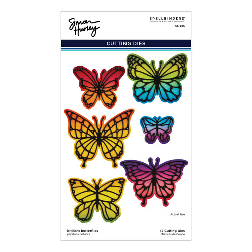 Spellbinders Brilliant Butterflies Etched Dies by Simon Hurley