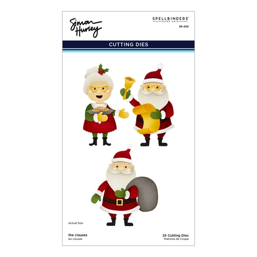 Spellbinders The Clauses Etched Dies from the North Pole Friends Collection by Simon Hurley