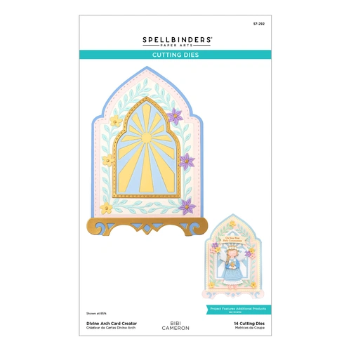 Spellbinders Divine Arch Card Creator Etched Dies from the Bibi's Little Blessings Collection by Bibi Cameron
