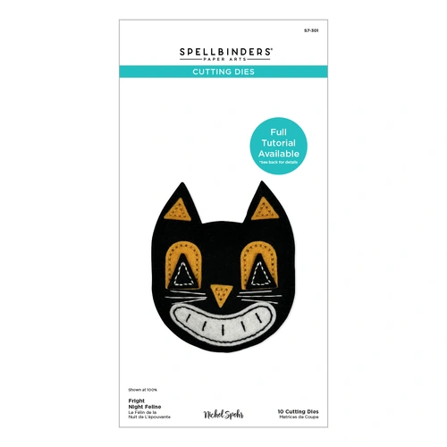 Spellbinders Felt Fright Night Feline Etched Dies from the Halloween Felt Stitch & Create Collection by Nichol Spohr