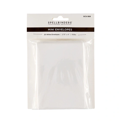 Spellbinders Mini Envelopes - White 25pk from the Finishing Touches Collection