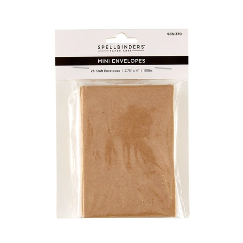 Spellbinders Mini Envelopes - Kraft 25pk from the Finishing Touches Collection