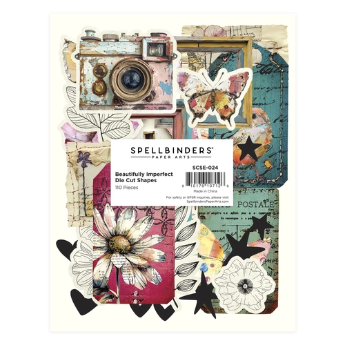 Spellbinders Beautifully Imperfect Die Cut Shapes -110 pc