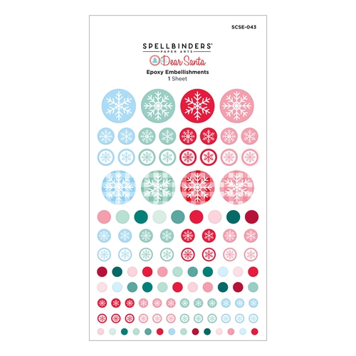 Spellbinders Dear Santa Epoxy Embellishments from the Dear Santa Collection
