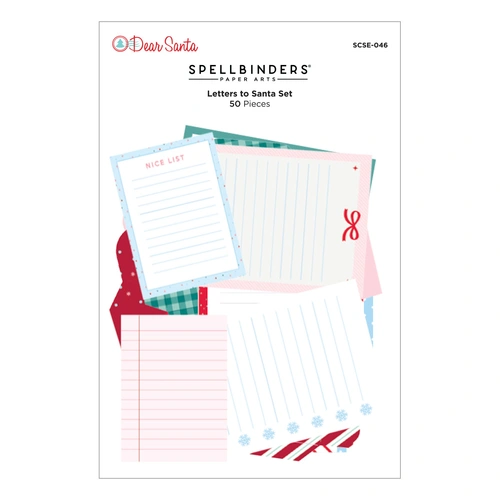 Spellbinders Dear Santa Letters to Santa Cardstock Embellishments from the Dear Santa Collection