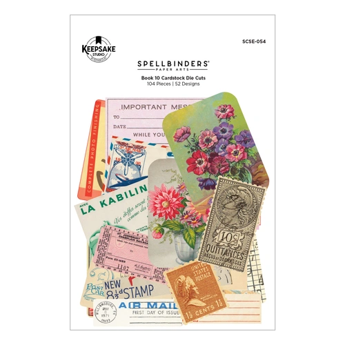 Spellbinders Book 10 Cardstock Die Cuts from the Turn the Page Collection by Esther Glas