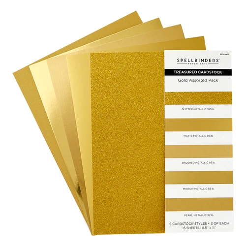 Spellbinders Treasured Cardstock - Gold