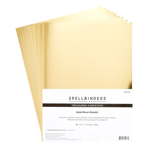 Spellbinders Treasured Cardstock - Gold Mirror Metallic