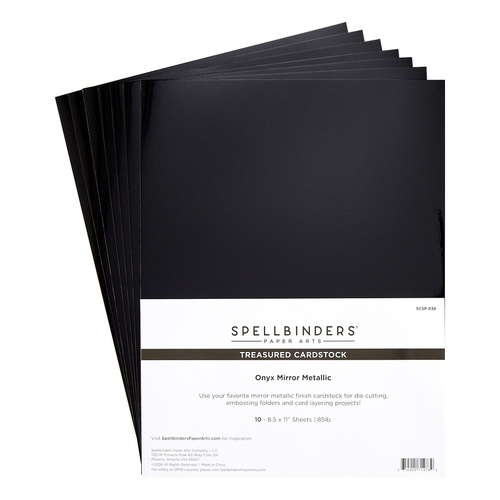 Spellbinders Treasured Cardstock -  Onyx Mirror Metallic