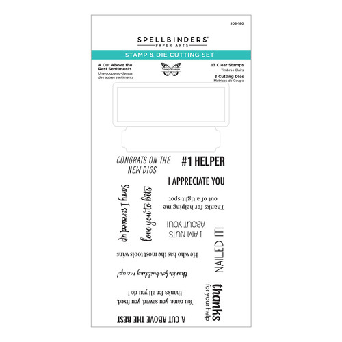 Spellbinders A Cut Above the Rest Sentiments Stamp & Die Set