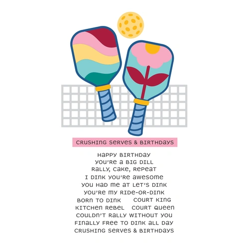 Spellbinders Born to Dink Clear Stamp & Die Set from the This is Life Collection