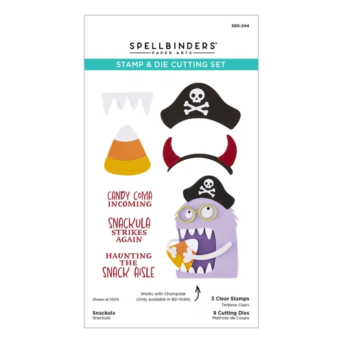 Spellbinders Snackula Stamp & Die Set from the Snack Goals Collection