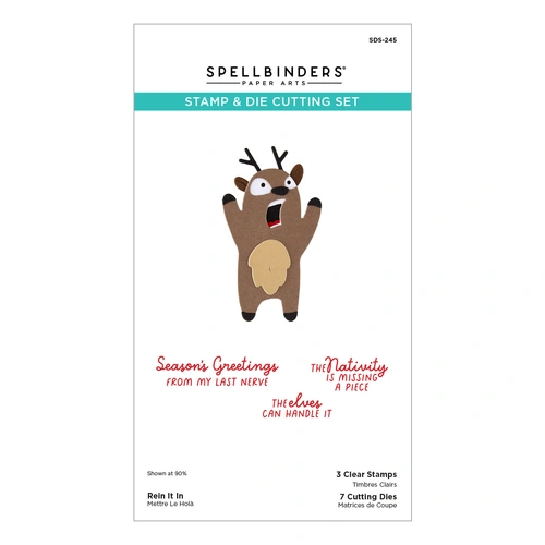 Spellbinders Rein It In Stamp & Die Set from the Merry Mayhem Collection