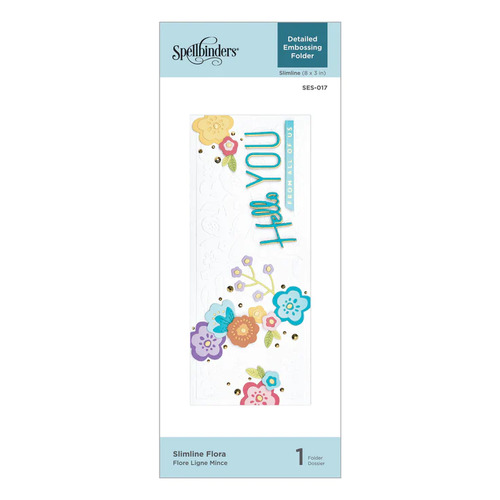 Spellbinders Slimline Flora Embossing Folder