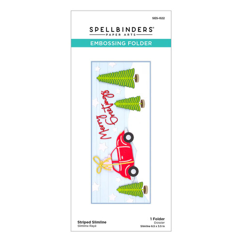 Spellbinders Striped Slimline Embossing Folder