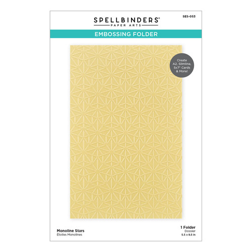Spellbinders Monoline Stars Embossing Folder