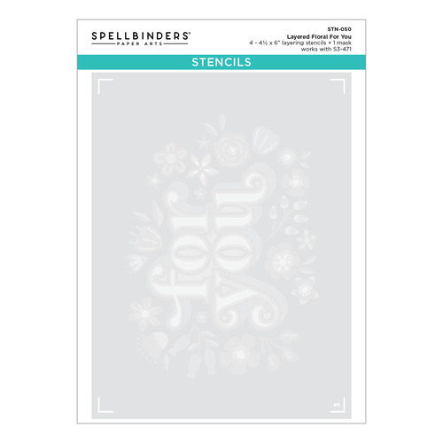 Spellbinders Layered Floral For You Stencils