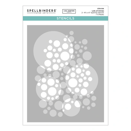 Spellbinders Lots of Circles Stencils from the All About Christmas Collection by Lisa Horton