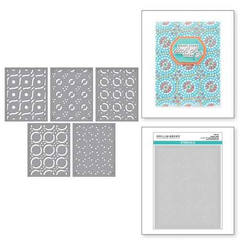 Spellbinders Betterpress Society Add-On - Mosiac Path Layered Stencil (May 2025)