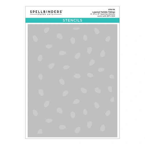 Spellbinders Betterpress Society Stencil Add-on - Twinkle Tidings (October 2025)