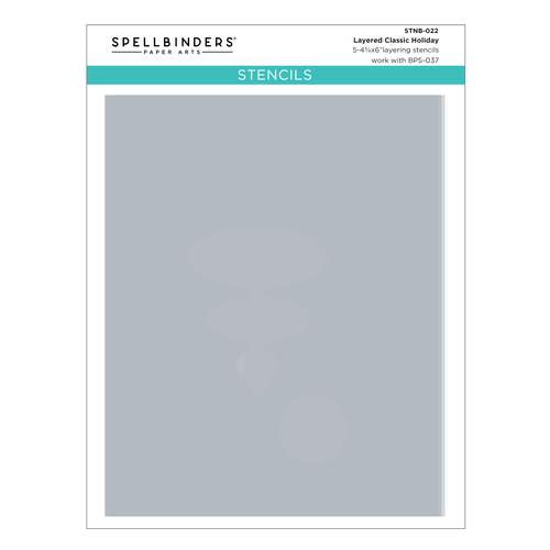 Spellbinders Classic Holiday Stencil  - Betterpress Society October 2026 Add-on