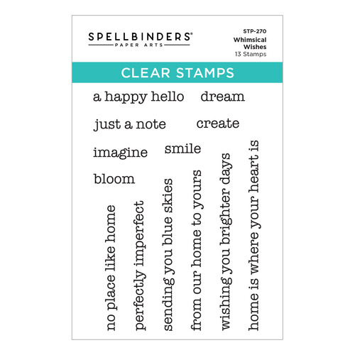 Spellbinders Whimsical Wishes Clear Stamp Set from the Whimsical Village Collection by Vicky Papaioannou