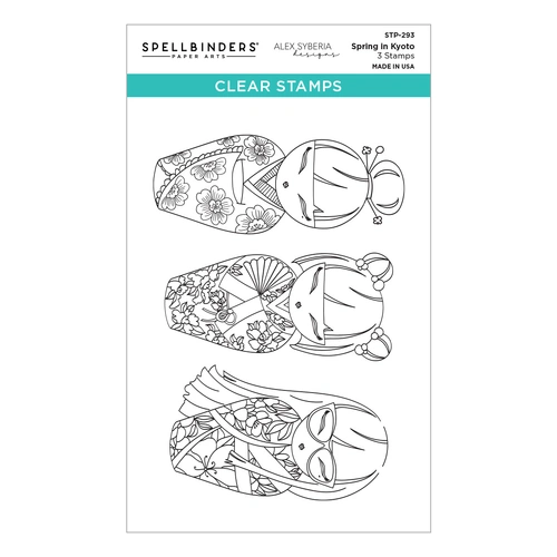 Spellbinders Spring in Kyoto Clear Stamp Set from the Autumn in Kyoto Collection by Alex Syberia