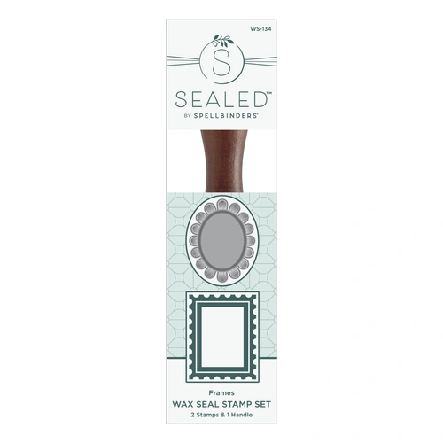 Spellbinders 2 Pack Frames Wax Seal Stamps from the Holiday Magic Collection
